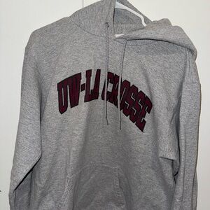 Champion Gray UW-La Crosse Hoodie
